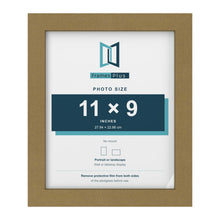 Gold picture frame for a 11 x 9 inch photo
