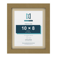Gold 12 x 10 inch picture frame with an ivory mount for a 10 x 8 inch photo