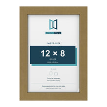 Gold picture frame for a 12 x 8 inch photo