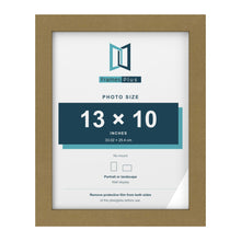 Gold picture frame for a 13 x 10 inch photo