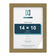 Gold picture frame for a 14 x 10 inch photo