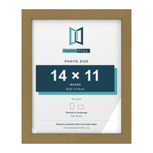 Gold picture frame for a 14 x 11 inch photo