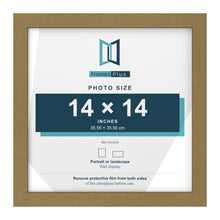 Gold picture frame for a 14 x 14 inch photo