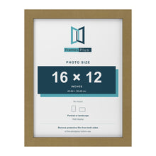 Gold picture frame for a 16 x 12 inch photo