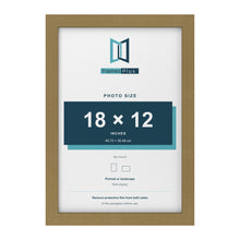 Gold picture frame for a 18 x 12 inch photo