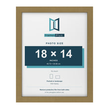 Gold picture frame for a 18 x 14 inch photo