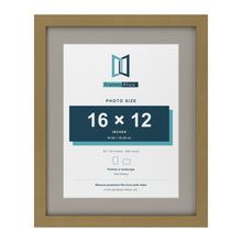 Gold 20 x 16 inch picture frame with a Dawn Grey mount for a 16 x 12 inch photo