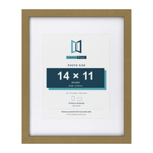 Gold 20 x 16 inch picture frame with a white mount for a 14 x 11 inch photo