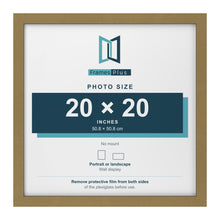 Gold picture frame for a 20 x 20 inch photo