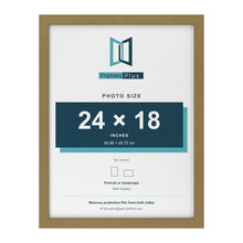 Gold picture frame for a 24 x 18 inch photo