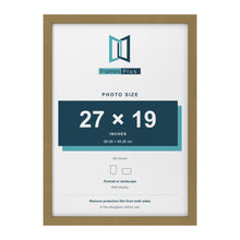 Gold picture frame for a 27 x 19 inch photo