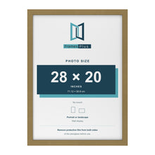 Gold picture frame for a 28 x 20 inch photo