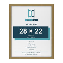 Gold picture frame for a 28 x 22 inch photo