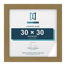 Gold picture frame for a 30 x 30 cm photo