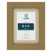 Gold 8 x 6 inch picture frame with an ivory mount for a 6 x 4 inch photo