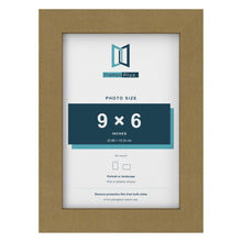 Gold picture frame for a 9 x 6 inch photo