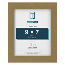 Gold picture frame for a 9 x 7 inch photo