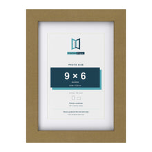 Gold A4 picture frame with a white mount for a 9 x 6 inch photo