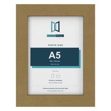 Gold picture frame for an A5 photo
