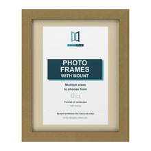Gold picture frame with an ivory mount