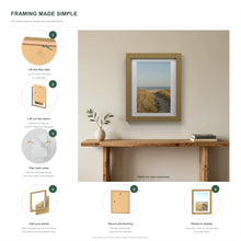 How to put a photo in a Gold frame with a white mount in six steps