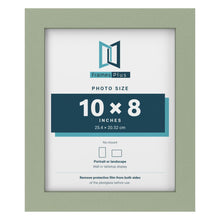 Green picture frame for a 10 x 8 inch photo