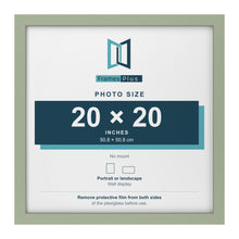 Green picture frame for a 20 x 20 inch photo