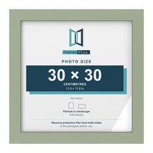 Green picture frame for a 30 x 30 cm photo