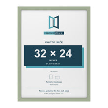 Green picture frame for a 32 x 24 inch photo