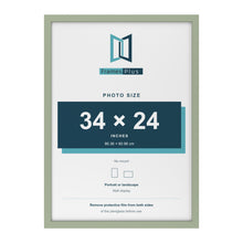 Green picture frame for a 34 x 24 inch photo