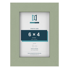 Green picture frame for a 6 x 4 inch photo