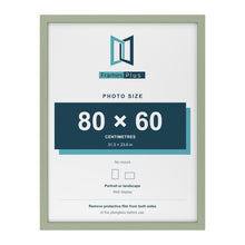 Green picture frame for a 80 x 60 cm photo