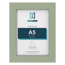 Green picture frame for an A5 photo