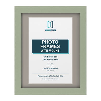 Classic Range Green Picture, Photo & Poster Frame with Dawn Grey Mount