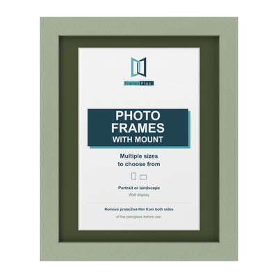 Classic Range Green Picture, Photo & Poster Frame with Green Mount
