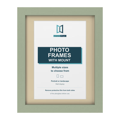 Classic Range Green Picture, Photo & Poster Frame with Ivory Mount