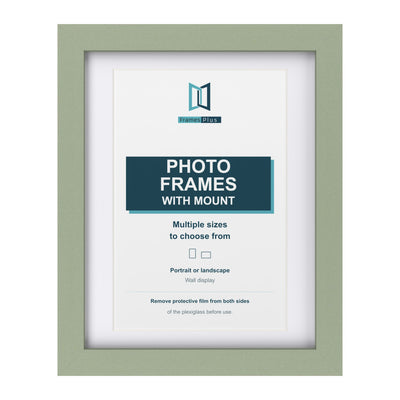 Classic Range Green Picture, Photo & Poster Frame with White Mount