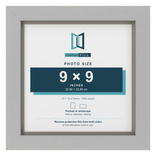 Light Grey 10 x 10 inch picture frame with a Dawn Grey mount for a 9 x 9 inch photo