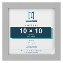 Light Grey picture frame for a 10 x 10 inch photo