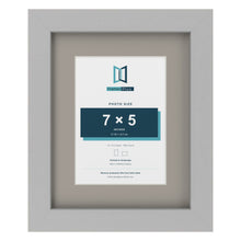 Light Grey 10 x 8 inch picture frame with a Dawn Grey mount for a 7 x 5 inch photo
