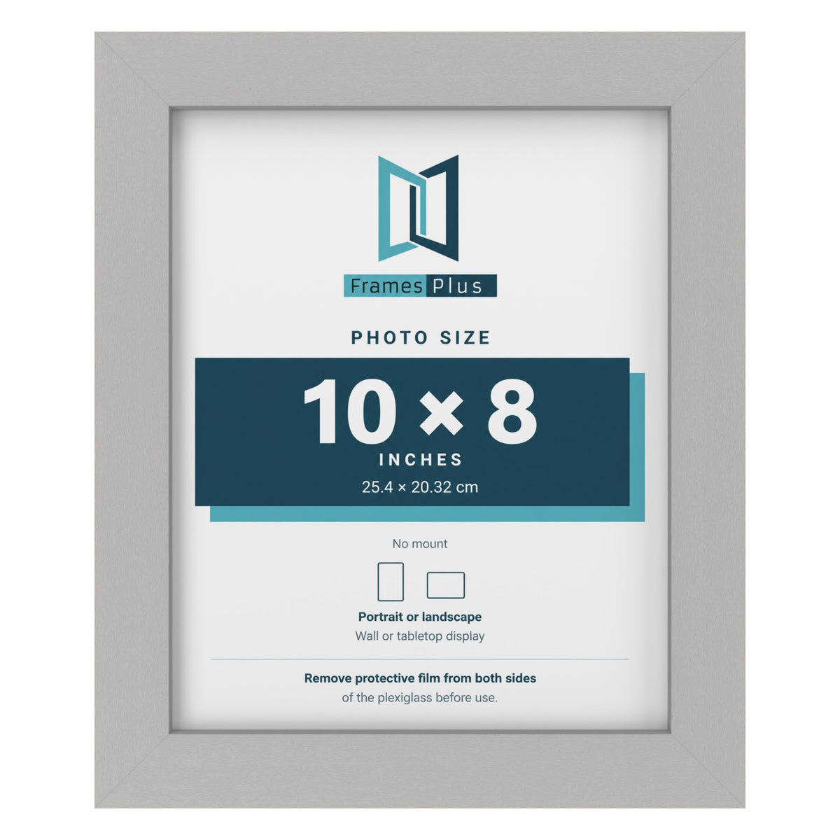 Light Grey picture frame for a 10 x 8 inch photo