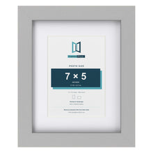 Light Grey 10 x 8 inch picture frame with a white mount for a 7 x 5 inch photo