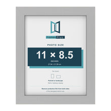 Light Grey picture frame for an 11 x 8.5 inch photo