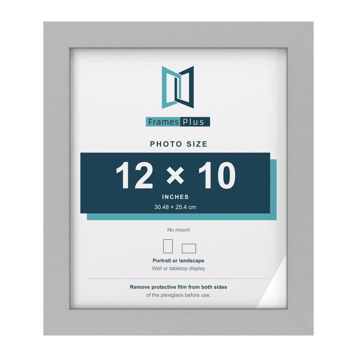 Light Grey picture frame for a 12 x 10 inch photo