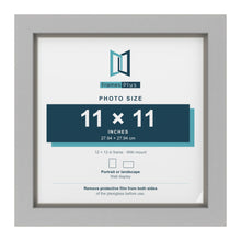 Light Grey 12 x 12 inch picture frame with a Dawn Grey mount for an 11 x 11 inch photo