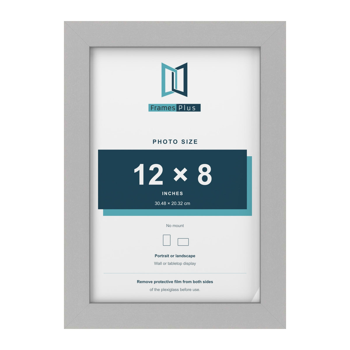 Light Grey picture frame for a 12 x 8 inch photo
