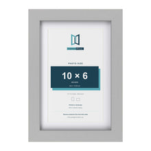 Light Grey 12 x 8 inch picture frame with a white mount for a 10 x 6 inch photo