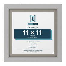 Light Grey 13 x 13 inch picture frame with a Dawn Grey mount for an 11 x 11 inch photo