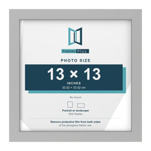Light Grey picture frame for a 13 x 13 inch photo