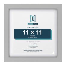 Light Grey 13 x 13 inch picture frame with a white mount for a 11 x 11 inch photo